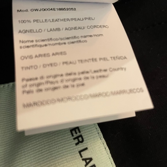 Off White Leather Jacket - Picture 10 of 11